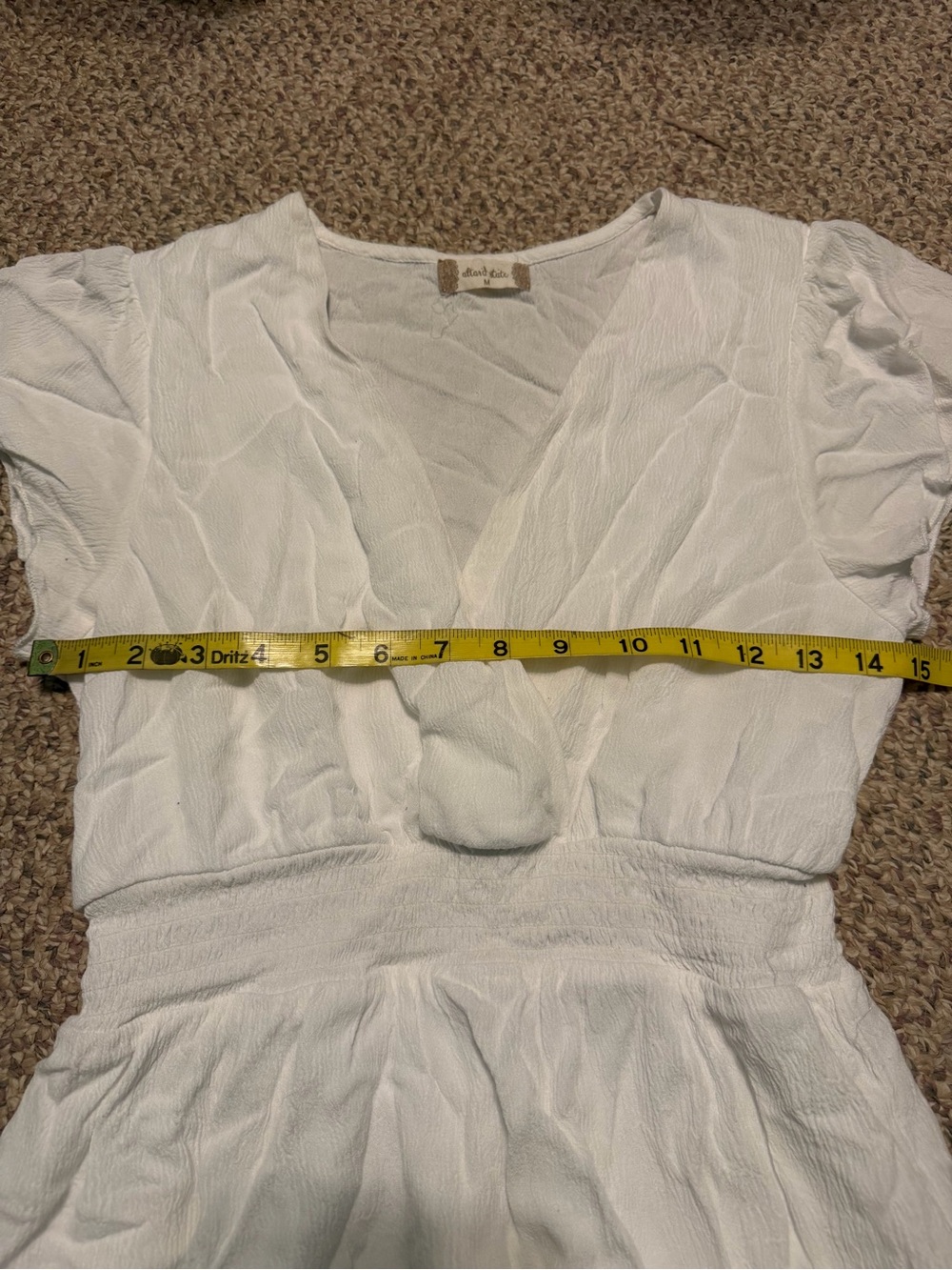 Altar'd State White Ruffle Tiered V-Neck Dress - Picture 3 of 7